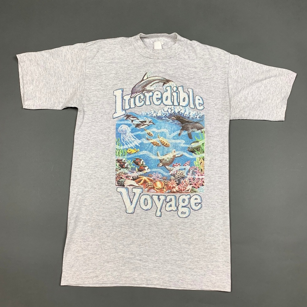 Vtg 80s 90s Incredible Voyage Retro Ocean T-Shirt